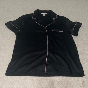 Black and Pink Victoria Secret Pajama Top